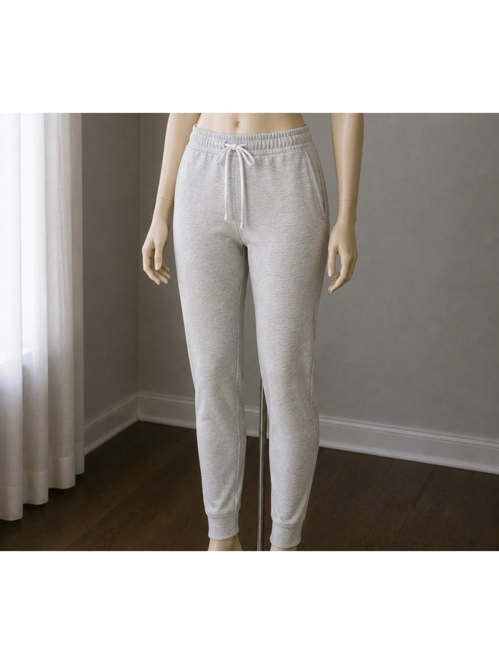90 Degree by Reflex Women’s Medium Scuba Defense Joggers Gray Pull On Pants